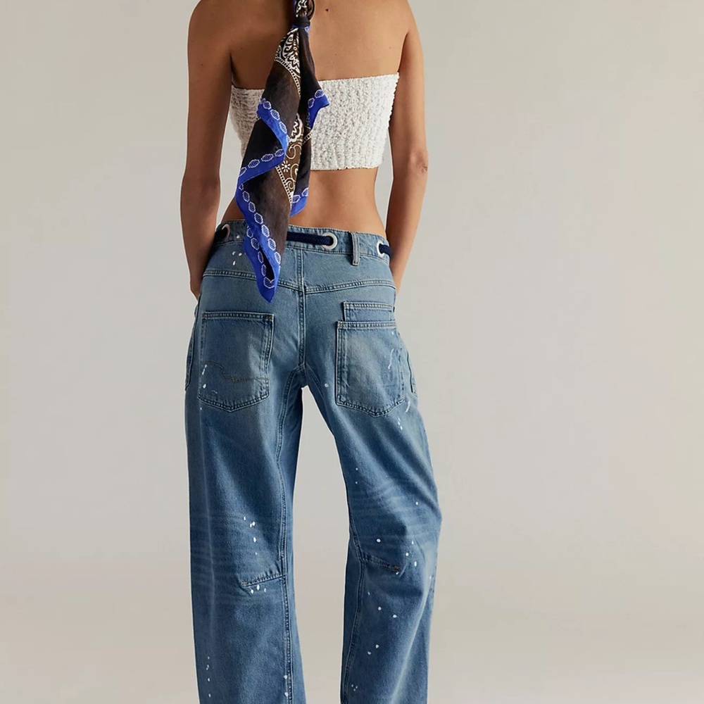 W We The Free Moxie Pull-On Barrel Jeans